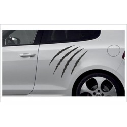 Aufkleber SET Car Style Tattoo Tribal Graffiti Monster Kralle Kratzer  Fahrzeuge Seitenaufkleber