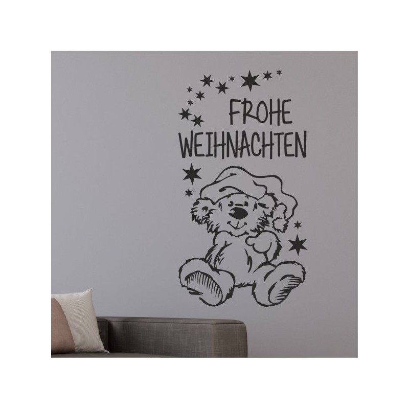 Wandaufkleber Wandtattoo Aufkleber Wand Weihnachten X-MAS Merry Christmas Kugel Schmuck  Weihnachtsbäckerei Backen Plätzen Backh