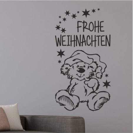 Wandaufkleber Wandtattoo Aufkleber Wand Weihnachten X-MAS Merry Christmas Kugel Schmuck  Weihnachtsbäckerei Backen Plätzen Backh