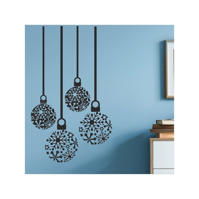 Wandaufkleber Wandtattoo Aufkleber Wand Weihnachten X-MAS Merry Christmas Kugel Schmuck  Weihnachtsbäckerei Backen Plätzen Backh