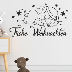 Wandaufkleber Wandtattoo Aufkleber Wand Weihnachten X-MAS Merry Christmas Kugel Schmuck  Weihnachtsbäckerei Backen Plätzen Backh