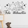 Wandaufkleber Wandtattoo Aufkleber Wand Weihnachten X-MAS Merry Christmas Kugel Schmuck  Weihnachtsbäckerei Backen Plätzen Backh