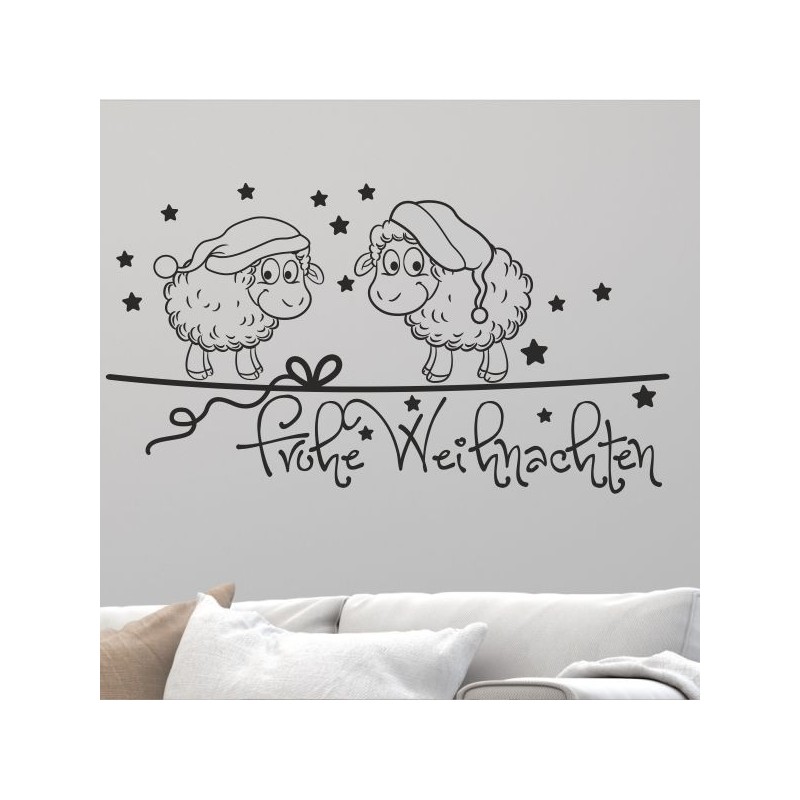 Wandaufkleber Wandtattoo Aufkleber Wand Weihnachten X-MAS Merry Christmas Kugel Schmuck  Weihnachtsbäckerei Backen Plätzen Backh