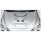 Aufkleber Motorhaube Katze Kätzchen Cat Schmusekatze Autoaufkleber Tattoo Auto Car