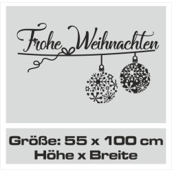 Wandaufkleber Wandtattoo Aufkleber Wand Weihnachten X-MAS Merry Christmas Kugel Schmuck  Weihnachtsbäckerei Backen Plätzen Backh