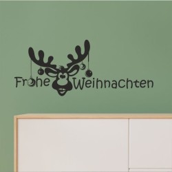 Wandaufkleber Wandtattoo Aufkleber Wand Weihnachten X-MAS Merry Christmas Kugel Schmuck  Weihnachtsbäckerei Backen Plätzen Backh