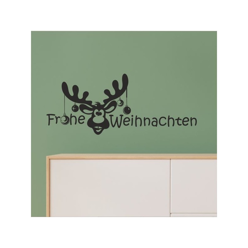 Wandaufkleber Wandtattoo Aufkleber Wand Weihnachten X-MAS Merry Christmas Kugel Schmuck  Weihnachtsbäckerei Backen Plätzen Backh