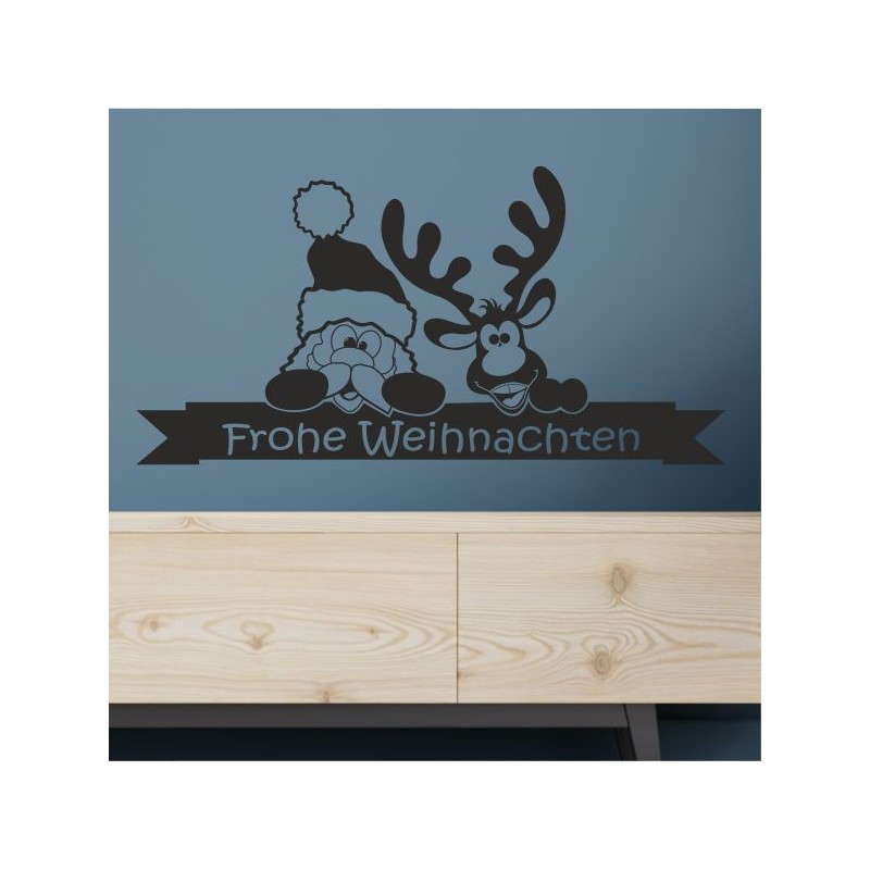 Wandaufkleber Wandtattoo Aufkleber Wand Weihnachten X-MAS Merry Christmas Kugel Schmuck  Weihnachtsbäckerei Backen Plätzen Backh