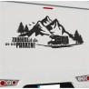 Wohnmobil Aufkleber Zuhause ist wo wir PARKEN Landschaft Camper Berge Wohnwagen Camping  WOMO 14