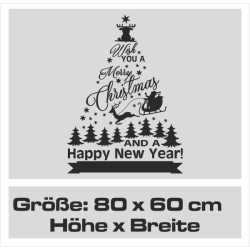 Wandaufkleber Wandtattoo Aufkleber Wand Weihnachten X-MAS Merry Christmas Kugel Schmuck  Weihnachtsbäckerei Backen Plätzen Backh