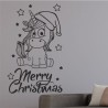 Wandaufkleber Wandtattoo Aufkleber Wand Weihnachten X-MAS Merry Christmas Kugel Schmuck  Weihnachtsbäckerei Backen Plätzen Backh