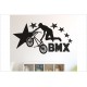 Kids BMX Freestyle Fahrrad Bike Cross Stunt Sport Kinder Wandtattoo Wandaufkleber Aufkleber Wand