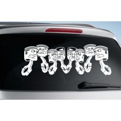 Aufkleber Auto Heckscheibe Car Tattoo Style La Familia Pferd Pferde Gecko Sprüche Power Blumen Ranke Fee Hexe Faultier Kolben