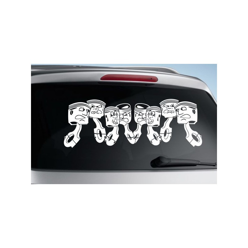 Aufkleber Auto Heckscheibe Car Tattoo Style La Familia Pferd Pferde Gecko Sprüche Power Blumen Ranke Fee Hexe Faultier Kolben