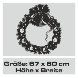 Wandaufkleber Wandtattoo Aufkleber Wand Weihnachten X-MAS Merry Christmas Kugel Schmuck  Weihnachtsbäckerei Backen Plätzen Backh