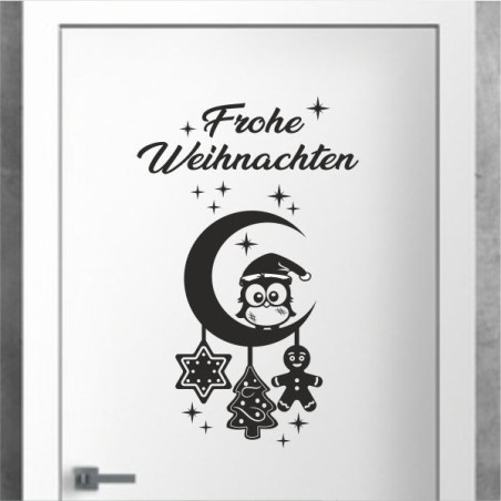 Wandaufkleber Wandtattoo Aufkleber Wand Weihnachten X-MAS Merry Christmas Kugel Schmuck  Weihnachtsbäckerei Backen Plätzen Backh