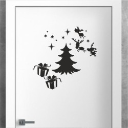 Wandaufkleber Wandtattoo Aufkleber Wand Weihnachten X-MAS Merry Christmas Kugel Schmuck  Weihnachtsbäckerei Backen Plätzen Backh