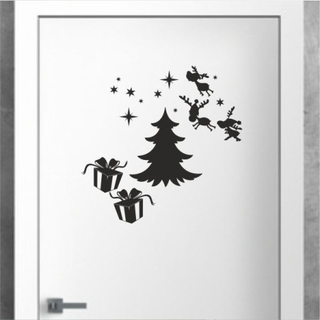 Wandaufkleber Wandtattoo Aufkleber Wand Weihnachten X-MAS Merry Christmas Kugel Schmuck  Weihnachtsbäckerei Backen Plätzen Backh