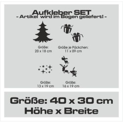 Wandaufkleber Wandtattoo Aufkleber Wand Weihnachten X-MAS Merry Christmas Kugel Schmuck  Weihnachtsbäckerei Backen Plätzen Backh