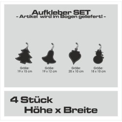 Wandaufkleber Wandtattoo Aufkleber Wand Weihnachten X-MAS Merry Christmas Kugel Schmuck  Weihnachtsbäckerei Backen Plätzen Backh