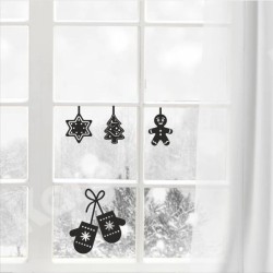 Wandaufkleber Wandtattoo Aufkleber Wand Weihnachten X-MAS Merry Christmas Kugel Schmuck  Weihnachtsbäckerei Backen Plätzen Backh