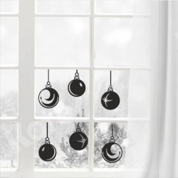 Wandaufkleber Wandtattoo Aufkleber Wand Weihnachten X-MAS Merry Christmas Kugel Schmuck  Weihnachtsbäckerei Backen Plätzen Backh