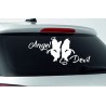 Aufkleber Auto Heckscheibe Car Tattoo Style La Familia Pferd Pferde Gecko Sprüche Power Blumen Ranke Fee Hexe Faultier Kolben