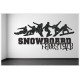 Kids Freestyle Snowboard Schnee Ski Borden Stunt Sport Kinder Wandtattoo Wandaufkleber Aufkleber Wand