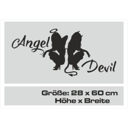 Aufkleber Auto Heckscheibe Car Tattoo Style La Familia Pferd Pferde Gecko Sprüche Power Blumen Ranke Fee Hexe Faultier Kolben