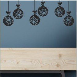 Wandaufkleber Wandtattoo Aufkleber Wand Weihnachten X-MAS Merry Christmas Kugel Schmuck  Weihnachtsbäckerei Backen Plätzen