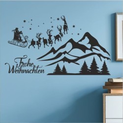 Wandaufkleber Wandtattoo Aufkleber Wand Weihnachten X-MAS Merry Christmas Kugel Schmuck  Weihnachtsbäckerei Backen Plätzen
