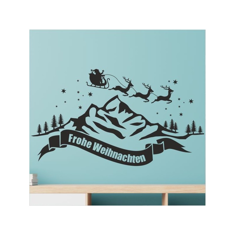 Wandaufkleber Wandtattoo Aufkleber Wand Weihnachten X-MAS Merry Christmas Kugel Schmuck  Weihnachtsbäckerei Backen Plätzen