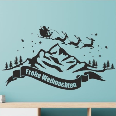 Wandaufkleber Wandtattoo Aufkleber Wand Weihnachten X-MAS Merry Christmas Kugel Schmuck  Weihnachtsbäckerei Backen Plätzen