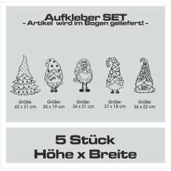 Wandaufkleber Wandtattoo Aufkleber Wand Weihnachten X-MAS Merry Christmas Kugel Schmuck  Weihnachtsbäckerei Backen Plätzen