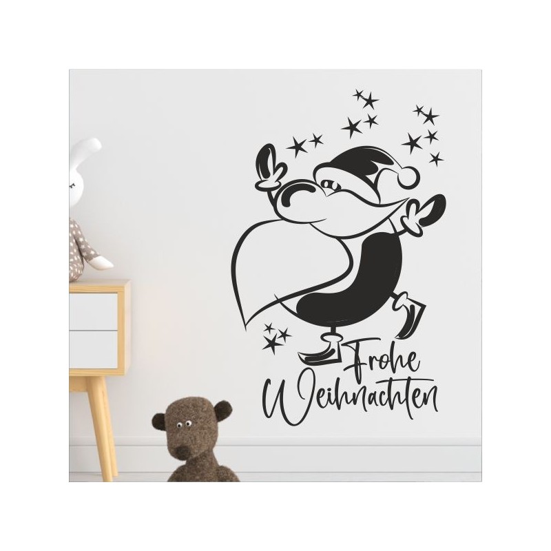 Wandaufkleber Wandtattoo Aufkleber Wand Weihnachten X-MAS Merry Christmas Kugel Schmuck  Weihnachtsbäckerei Backen Plätzen
