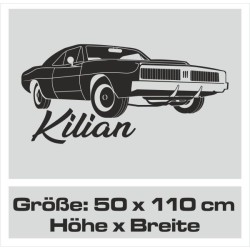 Wandaufkleber Wandtattoo Aufkleber Wand Pony Feuerwehr Dino T-Rex Autos Cars Bagger Fee Elfen Blumen Pirat Faultier Teddy Traum