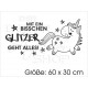 Einhorn Power Sternenstaub Glitzer Aufkleber Motorhaube Auto Sticker Glück Unicorn Star