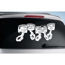 Aufkleber Auto Heckscheibe Car Tattoo Style La Familia Pferd Pferde Gecko Sprüche Power Blumen Ranke Fee Hexe Faultier Kolben