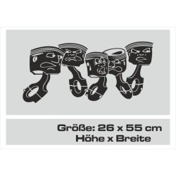 Aufkleber Auto Heckscheibe Car Tattoo Style La Familia Pferd Pferde Gecko Sprüche Power Blumen Ranke Fee Hexe Faultier Kolben