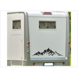 Aufkleber Wohnmobil Berge Panorama Alpen Camper Wohnwagen Caravan Camper Aufkleber Auto WOMO