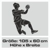 Wandaufkleber Wandtattoo Sport Fußball Kicker Spiel Kinder Kids Snowbord Skateboard Skater Stuntroller Roller BMX Basket Ball