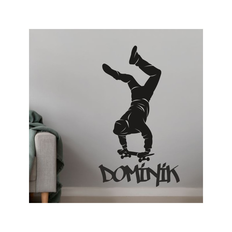 Wandaufkleber Wandtattoo Sport Fußball Kicker Spiel Kinder Kids Snowbord Skateboard Skater Stuntroller Roller BMX Basket Ball