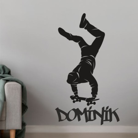Wandaufkleber Wandtattoo Sport Fußball Kicker Spiel Kinder Kids Snowbord Skateboard Skater Stuntroller Roller BMX Basket Ball