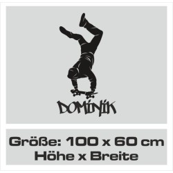 Wandaufkleber Wandtattoo Sport Fußball Kicker Spiel Kinder Kids Snowbord Skateboard Skater Stuntroller Roller BMX Basket Ball