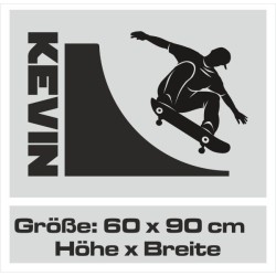 Wandaufkleber Wandtattoo Sport Fußball Kicker Spiel Kinder Kids Snowbord Skateboard Skater Stuntroller Roller BMX Basket Ball