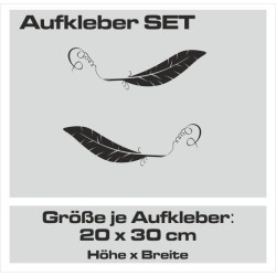 Aufkleber SET Auto Heckscheibe Car Tattoo Style La Familia Pferd Gecko Sprüche Power Blumen Ranke Fee Hexe Faultier Kolben