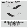 Aufkleber SET Auto Heckscheibe Car Tattoo Style La Familia Pferd Gecko Sprüche Power Blumen Ranke Fee Hexe Faultier Kolben