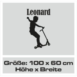 Wandaufkleber Wandtattoo Sport Fußball Kicker Spiel Kinder Kids Snowbord Skateboard Skater Stuntroller Roller BMX Basket Ball