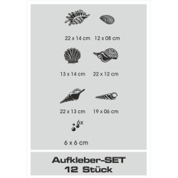 Aufkleber Glas Dekor Fenster Dusche Duschkabine Glas Tür Glastür Schaufenster Beschriftung Spa Wellness Meer Delphin Rose Wasser