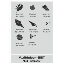 Aufkleber Glas Dekor Fenster Dusche Duschkabine Glas Tür Glastür Schaufenster Beschriftung Spa Wellness Meer Delphin Rose Wasser